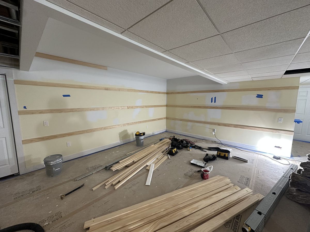 An example basement renovations in progress that can be done in Coopersburg, PA