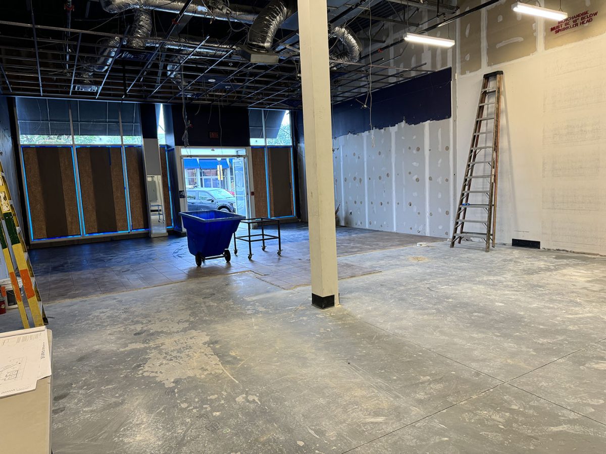 Commercial flooring installation in progress in Whitehall, PA
