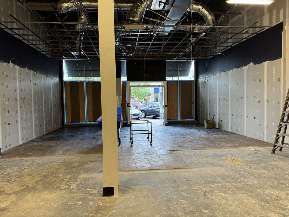 Commercial flooring installation in progress in Lehigh Valley, PA